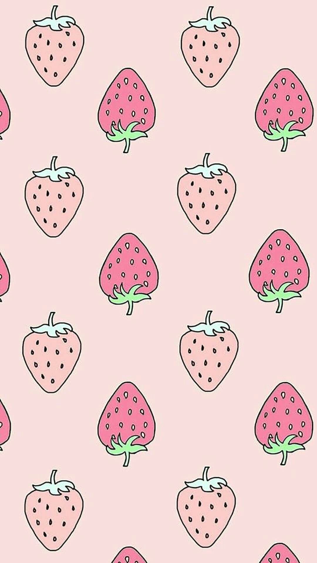 Featured image of post Aesthetic Kawaii Iphone Strawberry Wallpaper