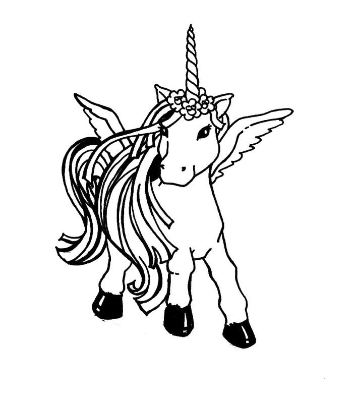 Featured image of post Cute Unicorn With Wings Coloring Pages