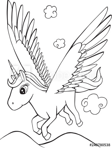 photo Cute Unicorn With Wings Coloring Pages how to draw a unicorn with wings for kids unicorn with wings drawing and coloring pages