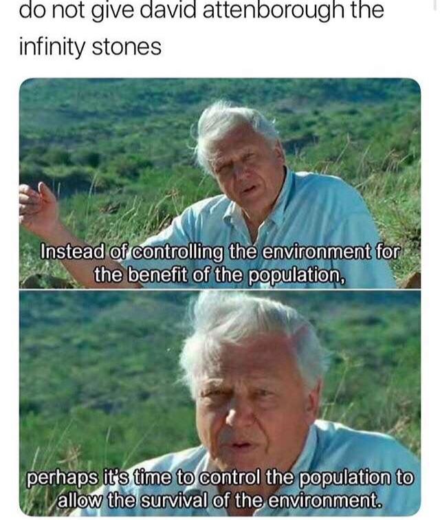 Featured image of post David Attenborough Thanos Meme